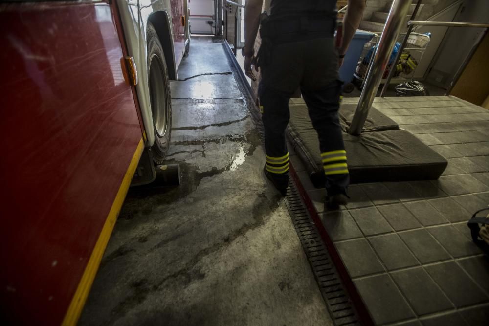 Parque de Bomberos de Alicante en mal estado