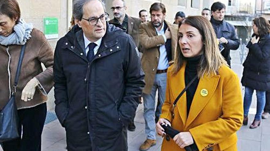 Meritxell Budó amb el president de la Generalitat, Quim Torra