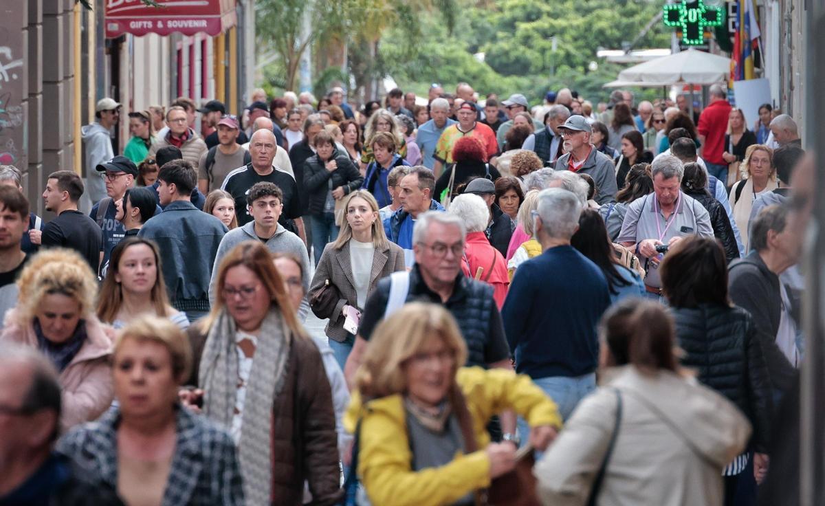 La calle del Castillo, en Santa Cruz, el pasado miércoles.