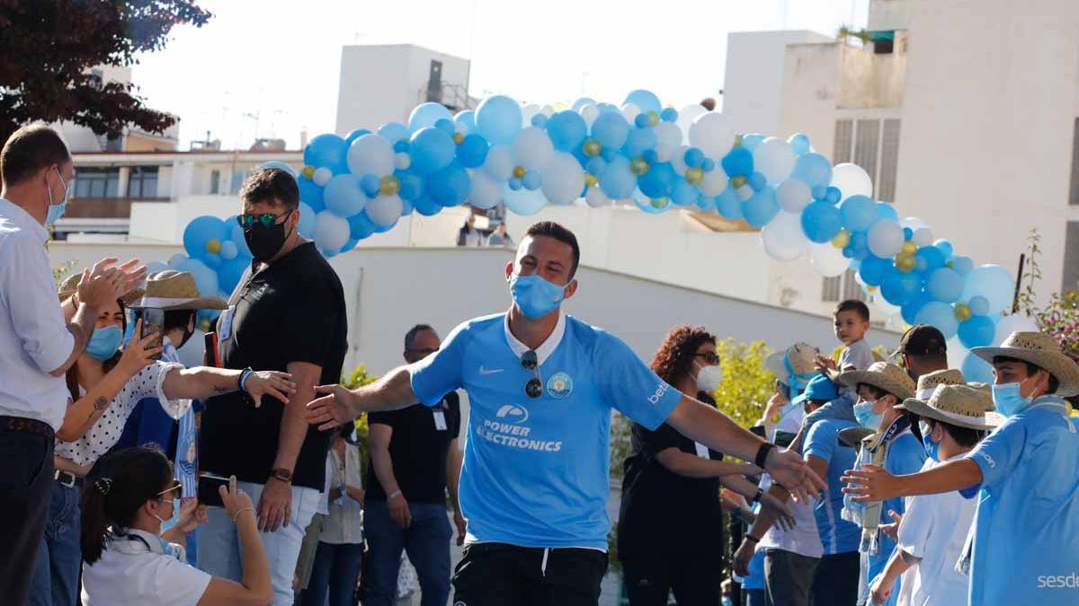 Imágenes de la celebración en casa de la UD Ibiza