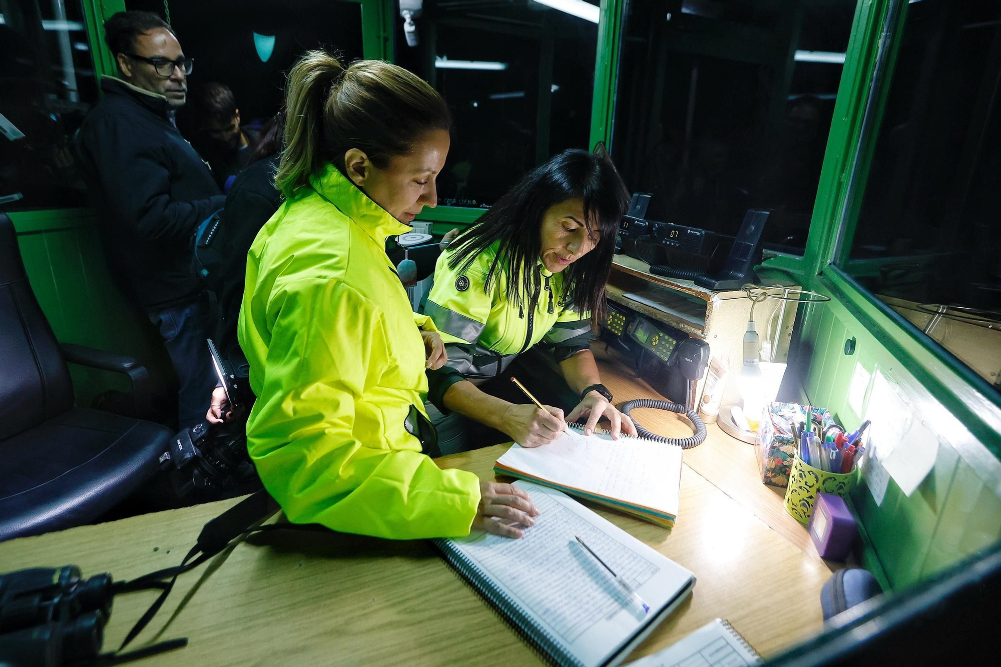 Visita nocturna al Operativo de Prevención y Extinción de Incendios Forestales
