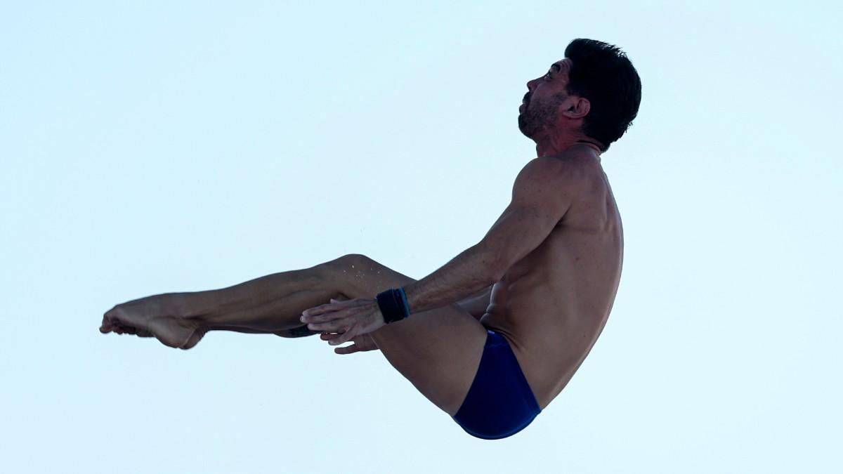 Gimeno, durante uno de sus saltos