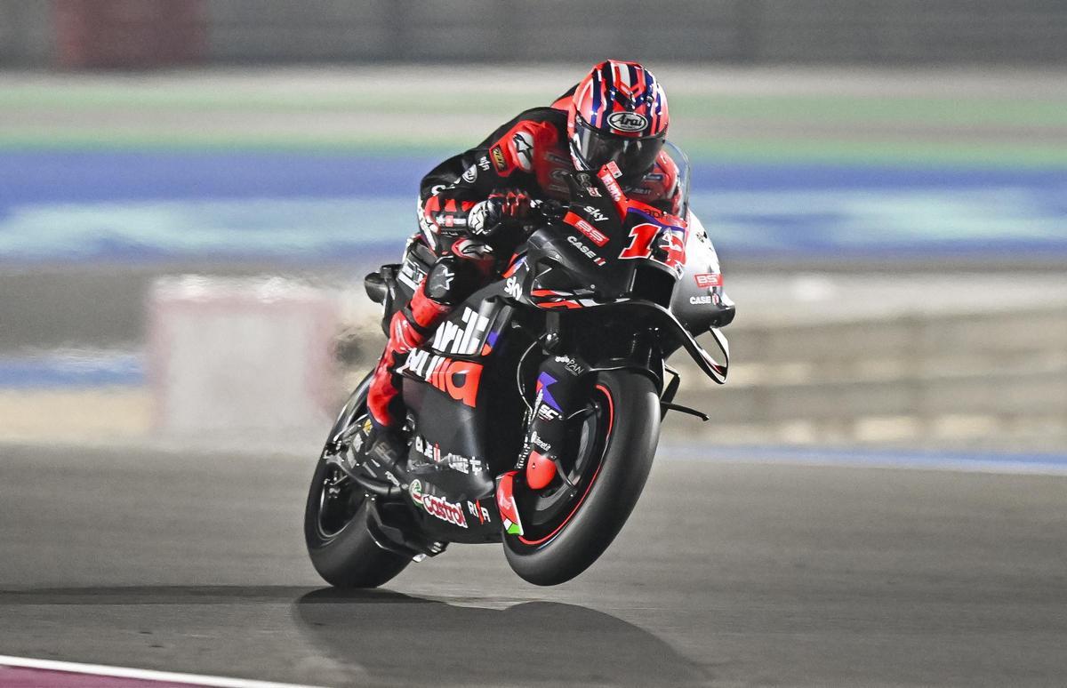 El español Maverick Viñales (Aprilia RS-GP).