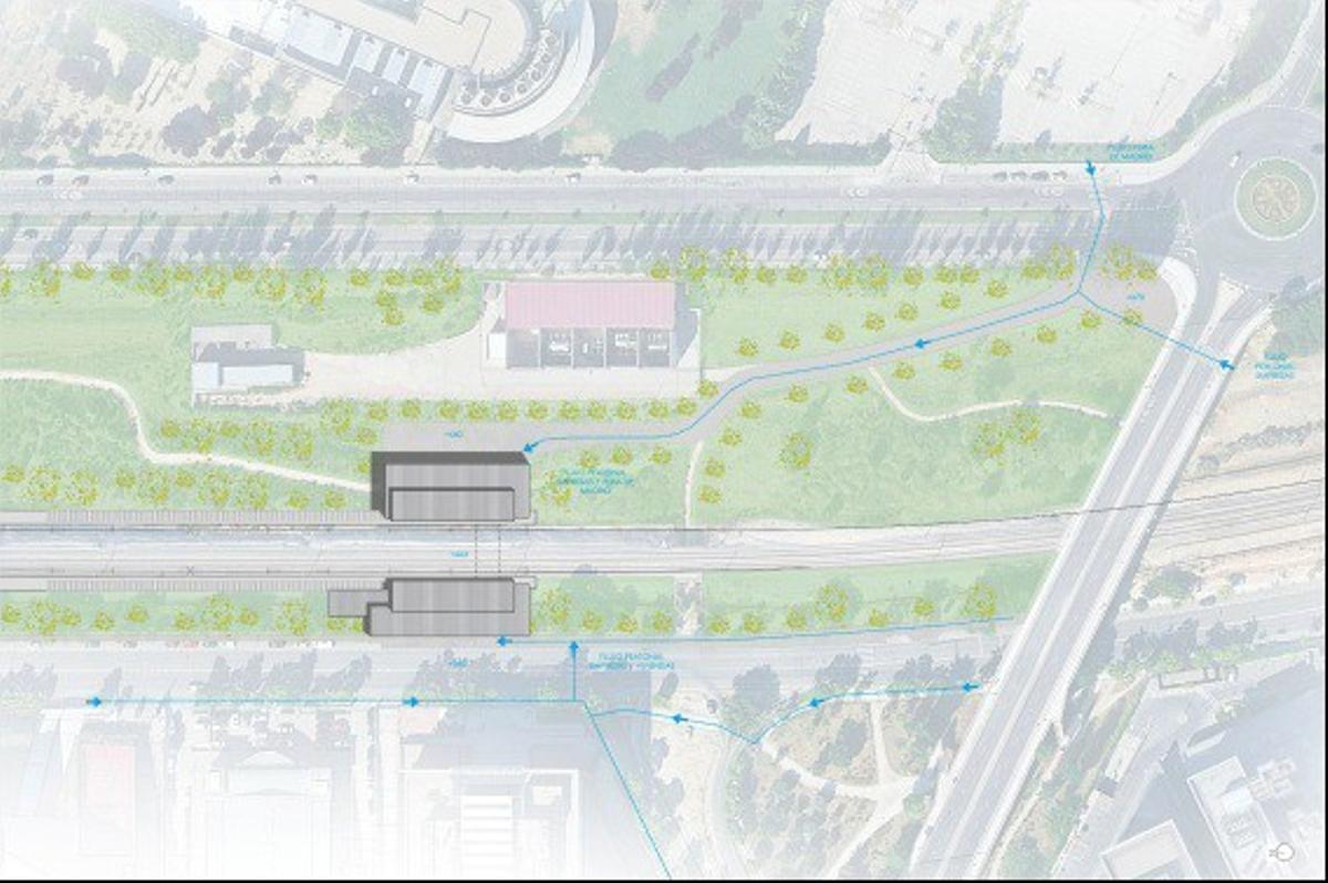 Nueva estación de Cercanías en Campo de las Naciones.