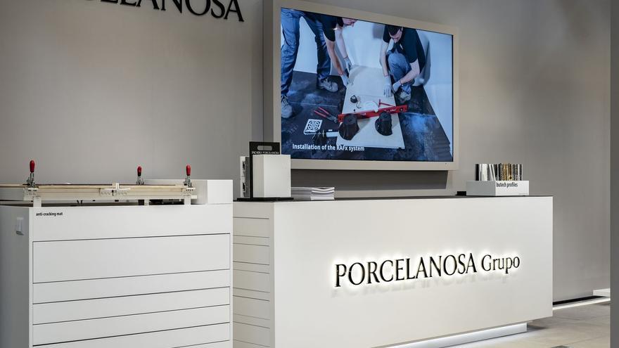 Espacios de Porcelanosa en la feria Cersaie.