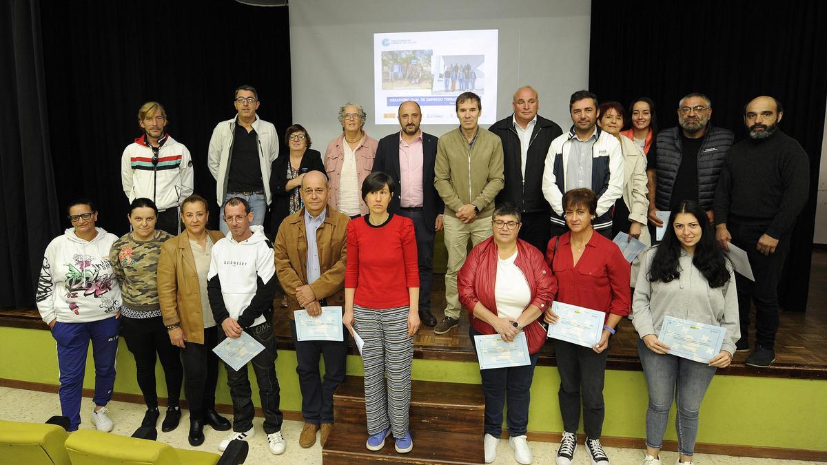 Clausura de un taller de empleo en Agolada y Rodeiro.