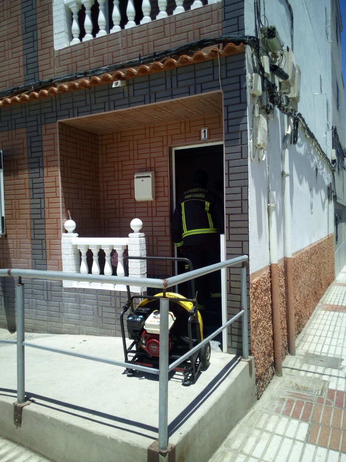 Incendio en una vivienda en Arguineguín