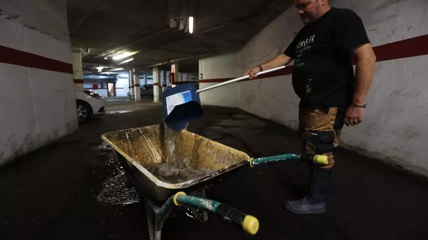 Las fuertes lluvias registradas por la DANA han inundado varias zonas de Gran Alacant