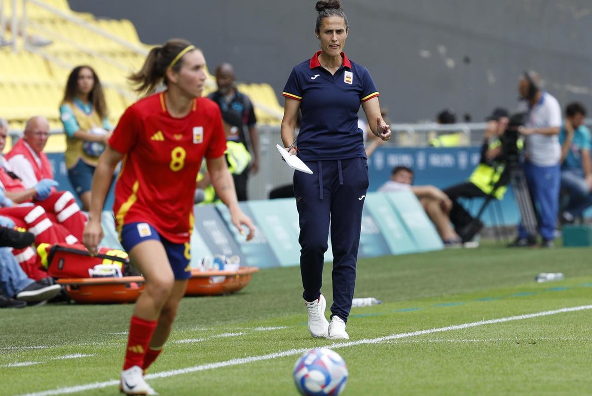 España - Japón, el partido de fútbol femenino de la fase de grupos de los Juegos Olímpicos, en imágenes.