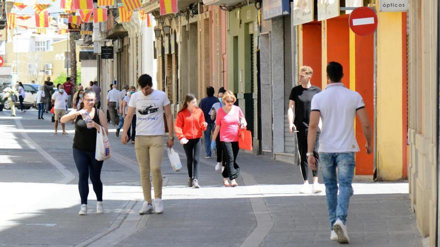 Calle peatonalizada en Paiporta.