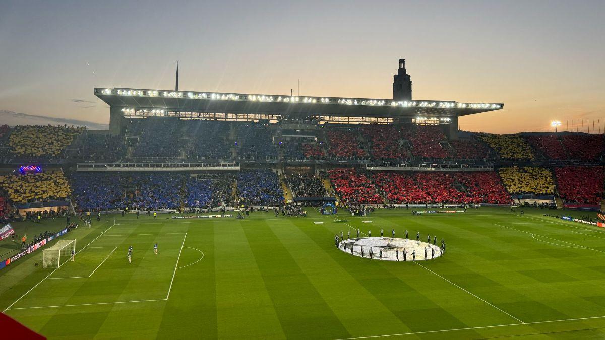 ¡Brutal! El mosaico del FC Barcelona en Montjuic: "Una misión... La final!