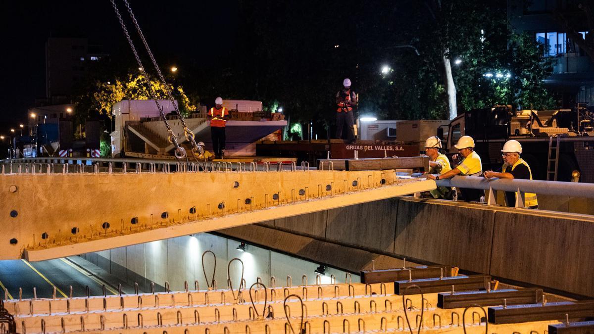 La ronda de Dalt inicia dos semanas de cortes nocturnos por las obras de cobertura