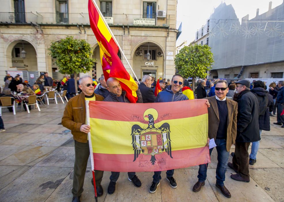 Manifestación en Alicante contra el gobierno de Pedro Sánchez