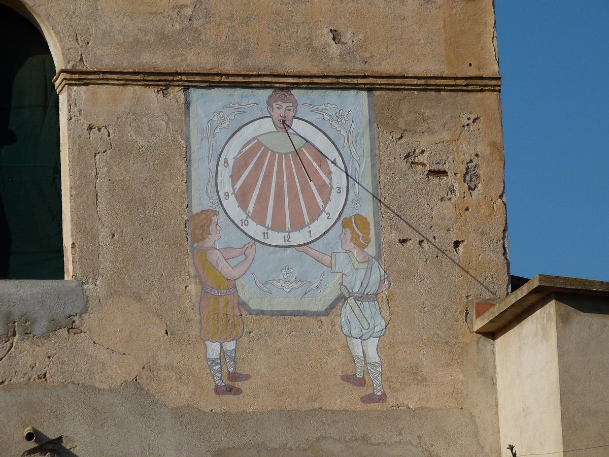 Detalle de la PLaza Mayor de Vilanova de la Muga