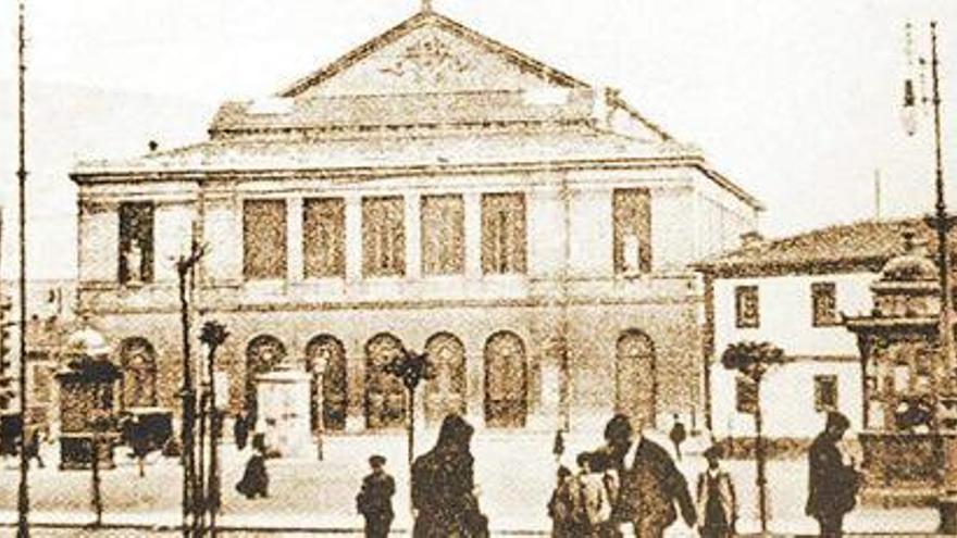 El teatro Campoamor, a principios del siglo pasado.