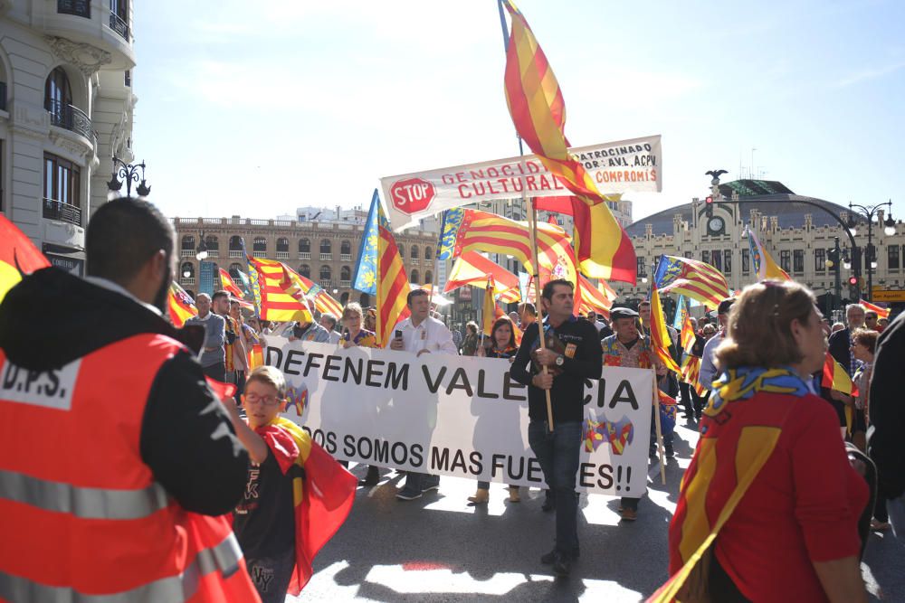 Manifiestación en València contra los 'països catalans'