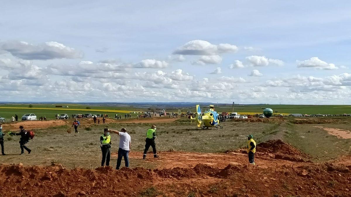 Accidente en Almaraz de Duero donde se celebraba el Campeonato de Castilla y León de Autocross. / CEDIDA