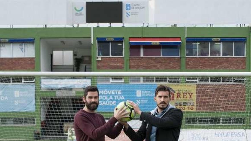 Ángel López y Pato Guillén, en O Couto. // Brais Lorenzo