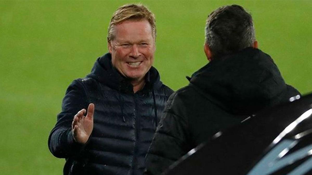 Koeman: "Ganar 0-3 al Celta y con uno menos es para estar contento"