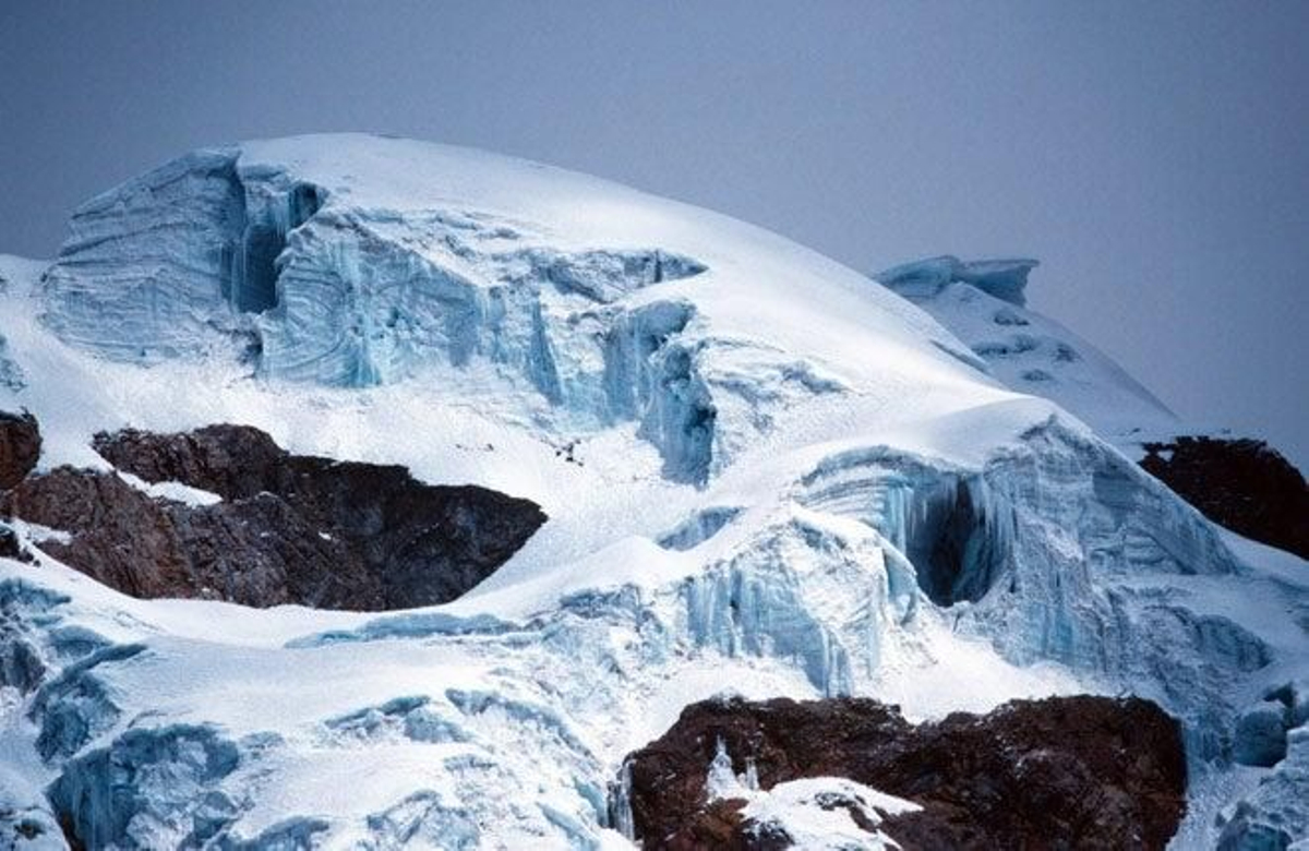 Glaciar en los Andes peruanos.