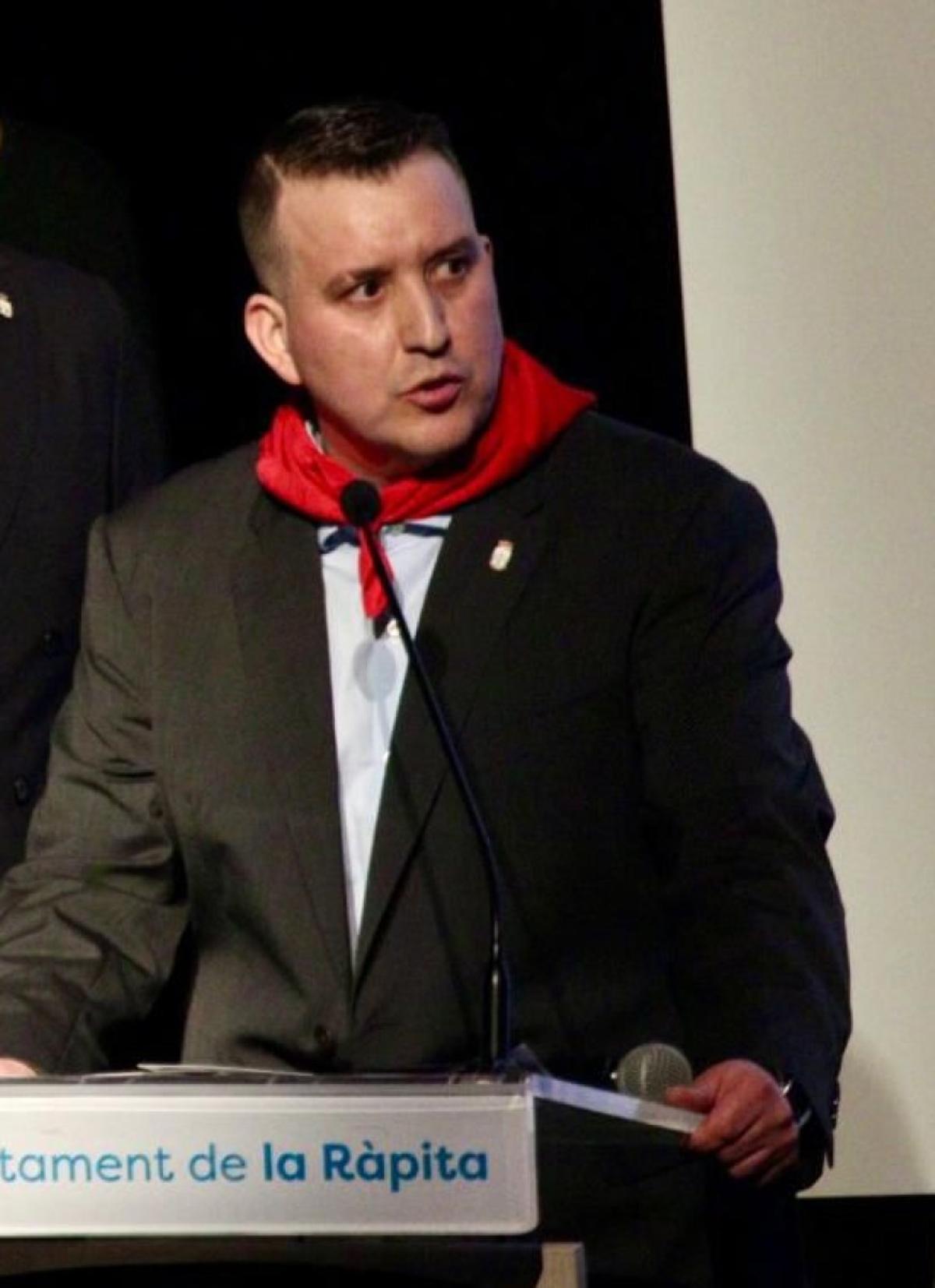 El presidente de la ABTE, Javier Justel, en La Rápita.