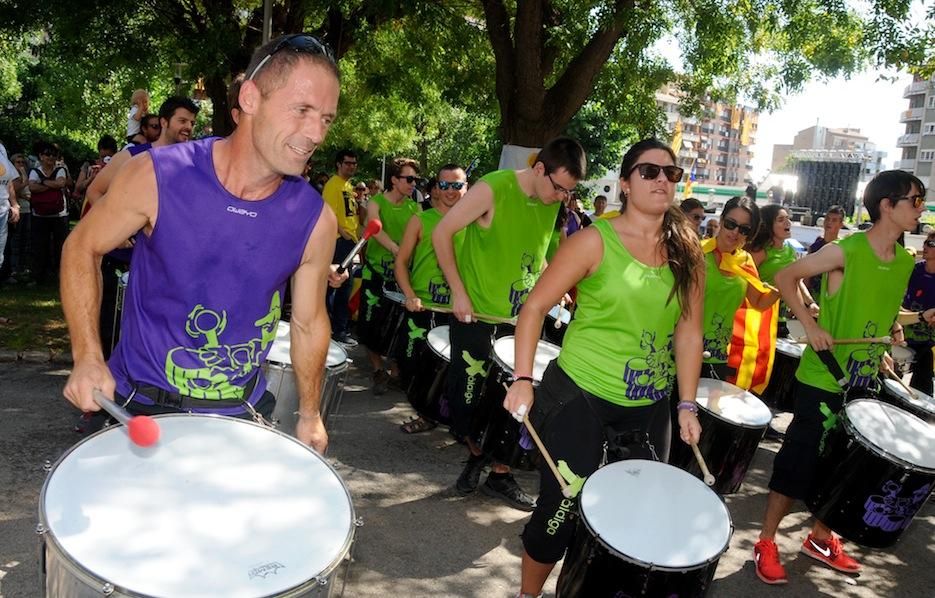 L'arribada dels participants a la Diada de Berga