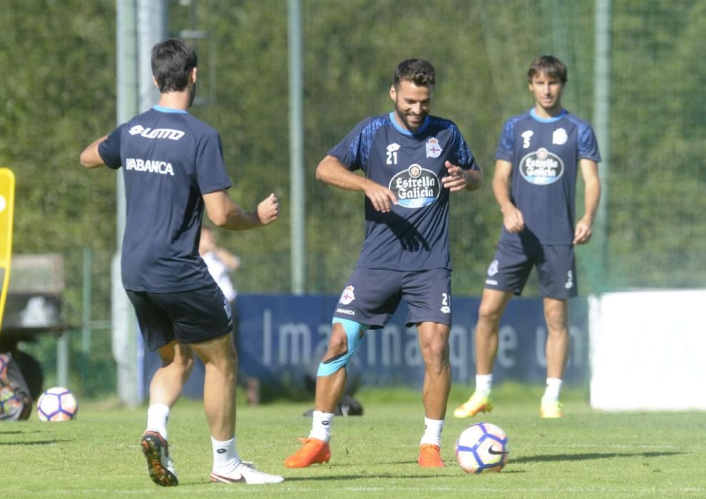 Cuarto entrenamiento de la semana - El domingo, el Dépor recibe al Athletic en Riazor.