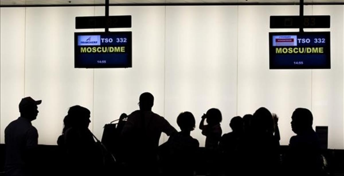 Ambient a l’aeroport de Barcelona-el Prat.