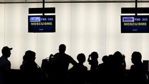 Ambient a l’aeroport de Barcelona-el Prat.