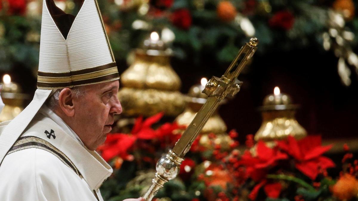 El Papa Francisco, en la Misa del Gallo.