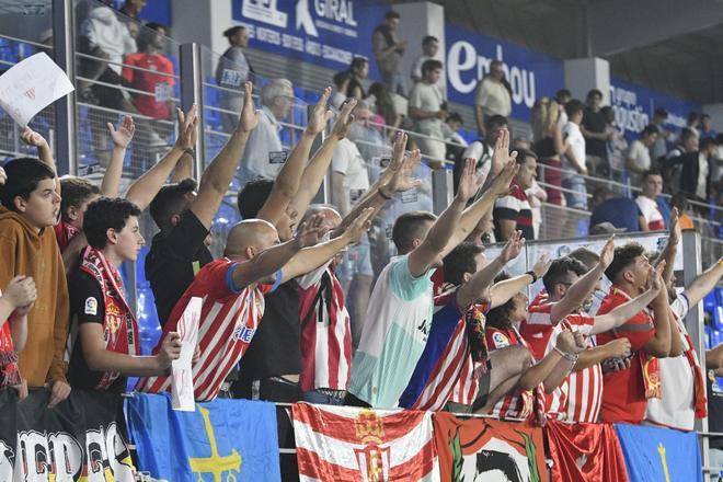 Así fue el encuentro entre el Huesca y el Sporting