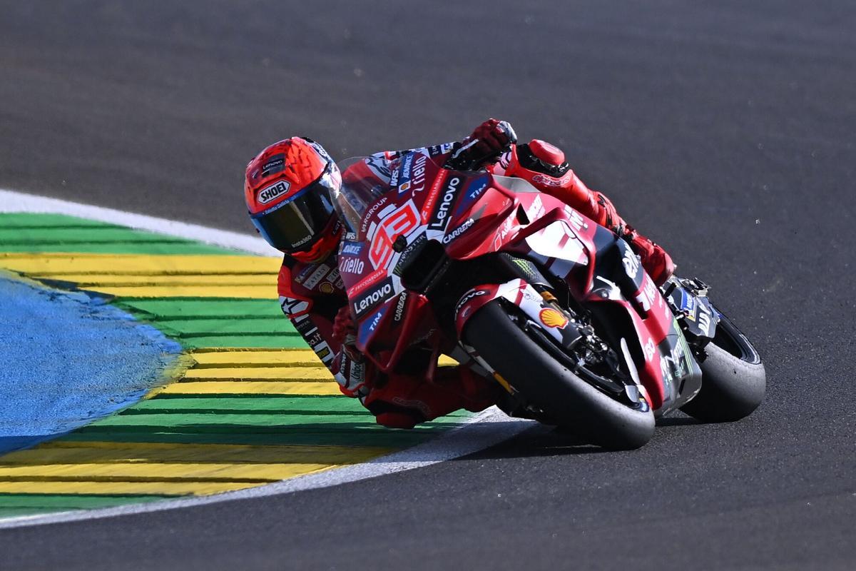 Marc Marquez, durante el Gran Premio de Brasil