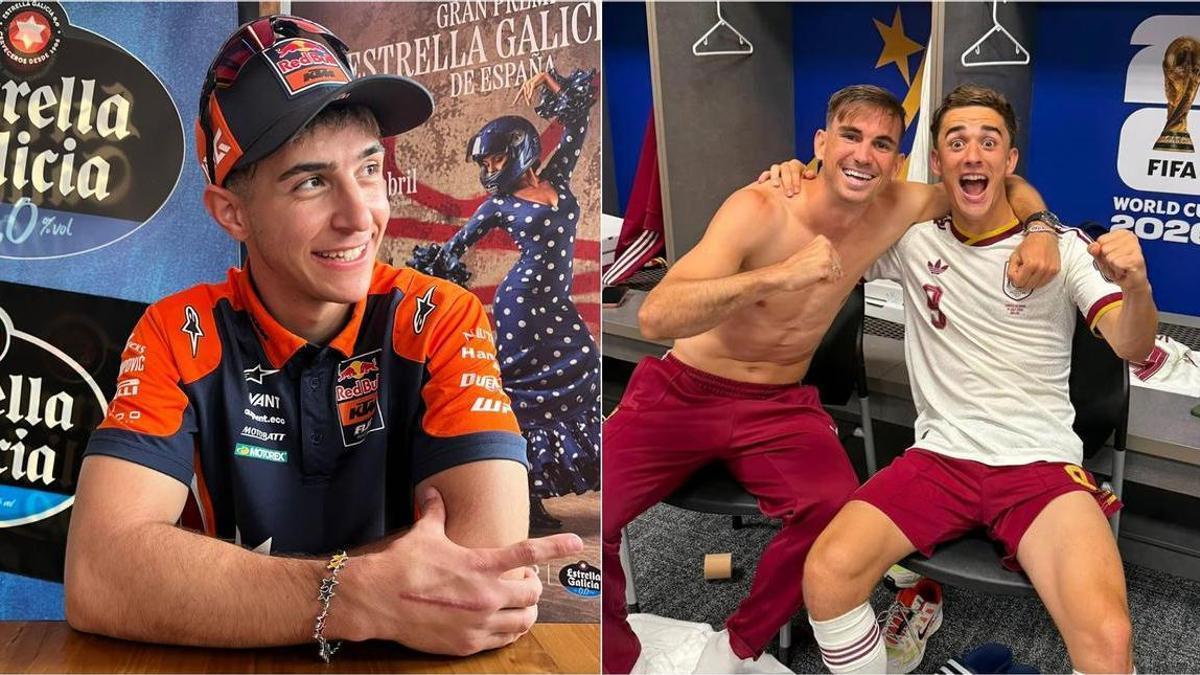 VÍDEO | José Antonio Rueda, campeón del mundo de Moto3, envía un mensaje de ánimo a sus vecinos de Los Palacios Gavi y Fabián: "Esperemos que todo salga bien"