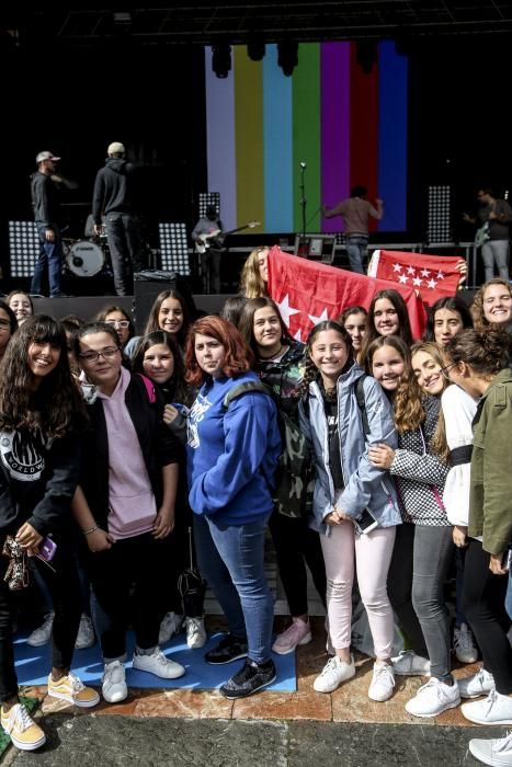 Concierto de Gemeliers en la plaza de la Catedral de Oviedo durante las fiestas de San Mateo 2017