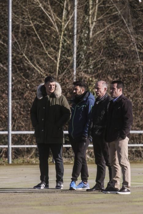 Entrenamiento del Real Oviedo en El Requexón