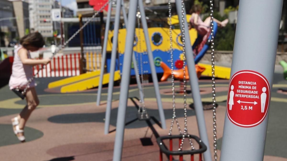 Un parque infantil de Vigo. // Alba Villar