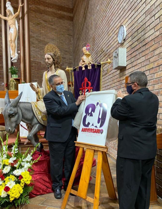 Presentación del logotipo del 80 aniversario de Jesús Triunfante