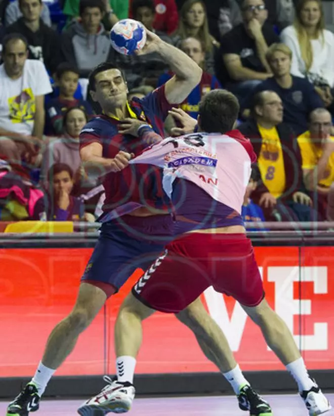 Las imágenes del FC Barcelona - Vardar de Skopje