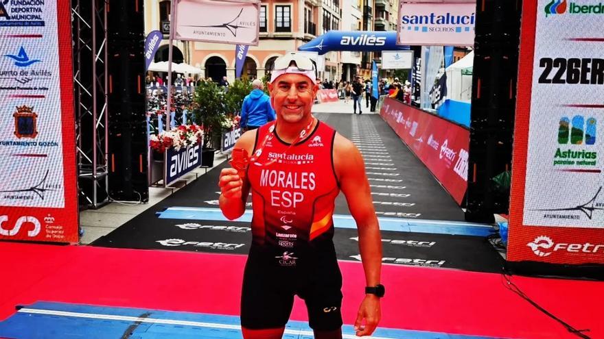 El lanzaroteño Lionel Morales se proclama campeón de España de duatlón