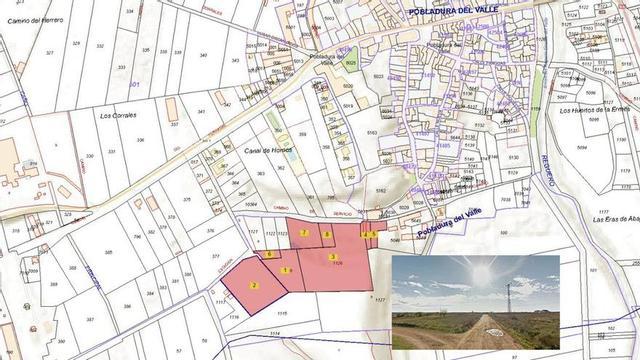 Fincas en las que se proyecta la instalación del desguace e imagen de los terrenos elegidos.