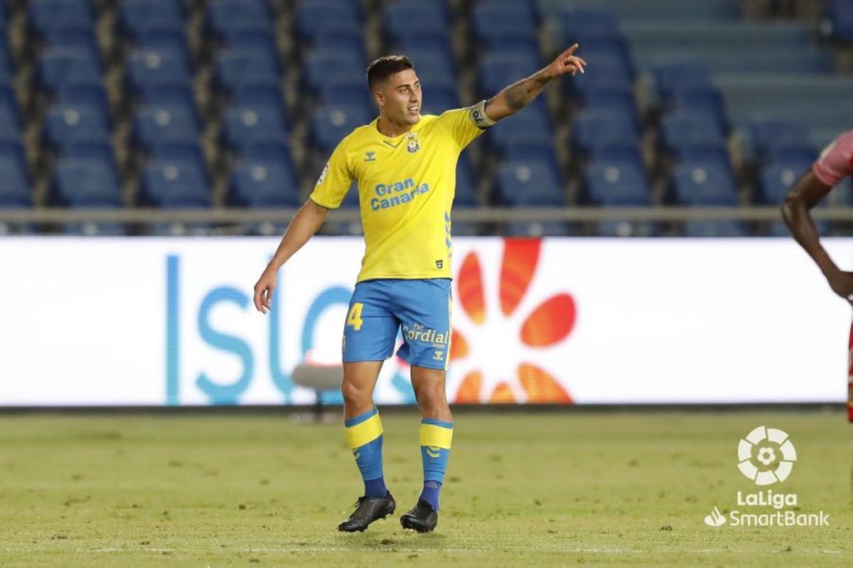 Álvaro Lemos, con la UD Las Palmas
