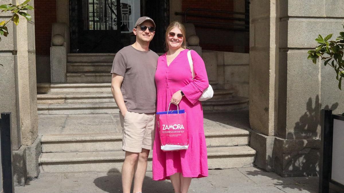 Sebastian y Luisa, ganadores del concurso de un viaje a Zamora.