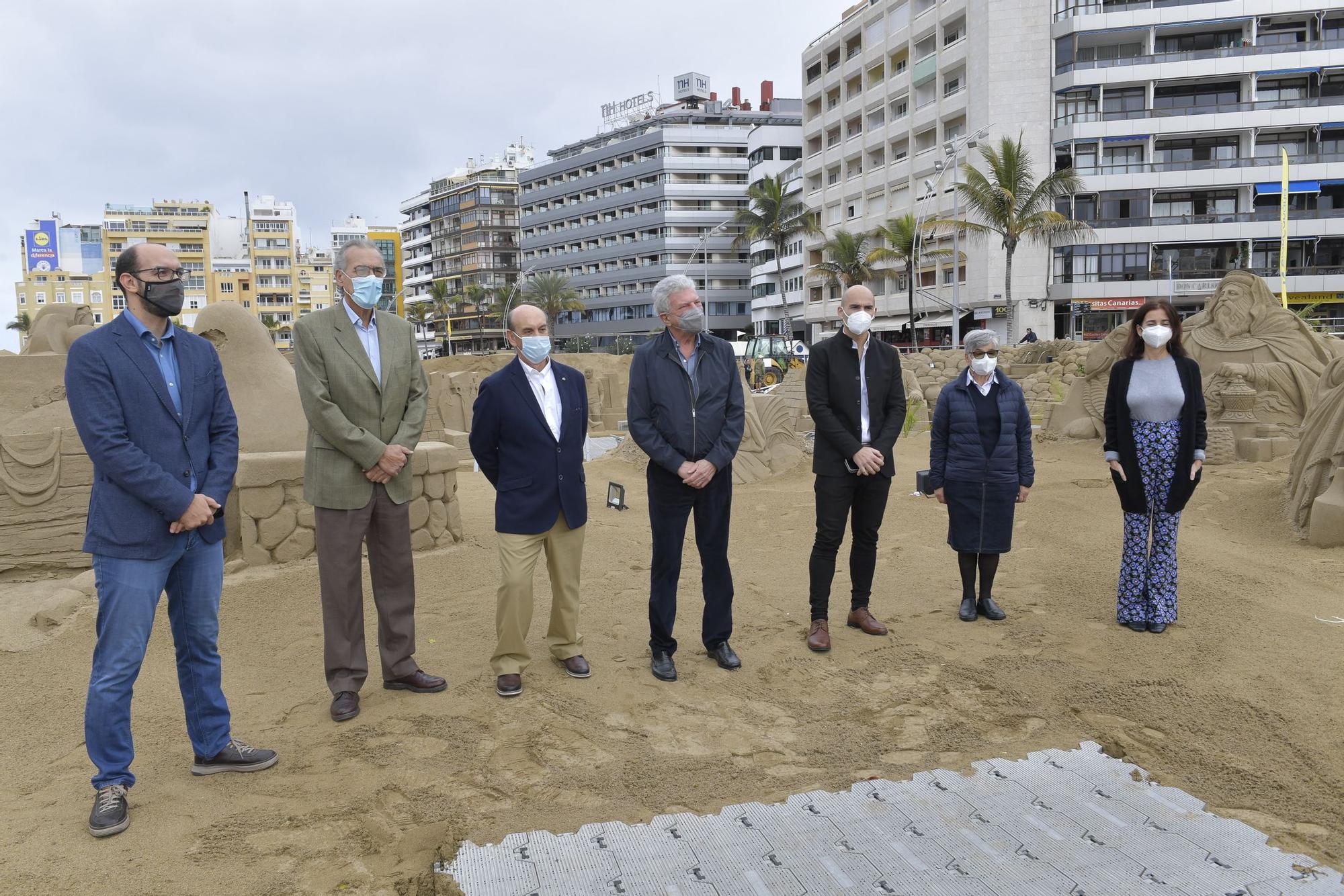 Clausura del belén de arena de Las Palmas de Gran Canaria (07/01/2022)