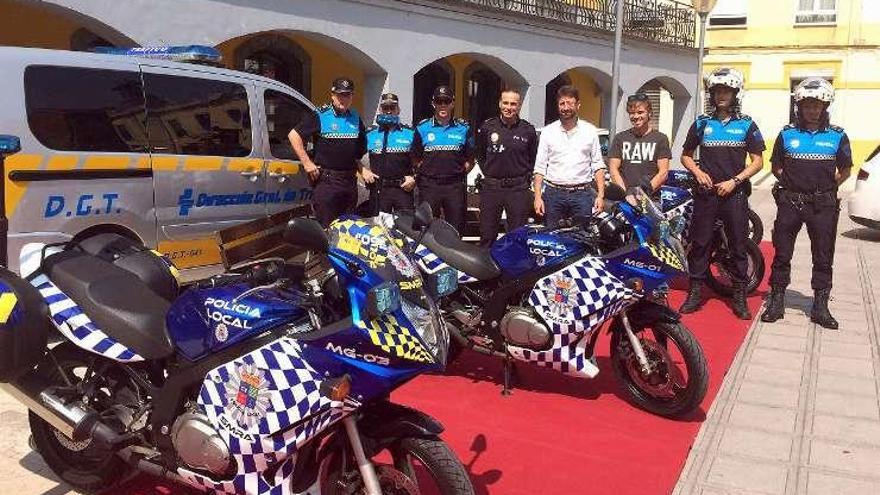 La presentación de las motocicletas.