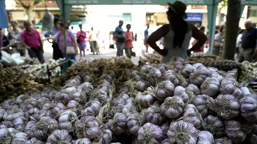 La Feria del Ajo inunda las Tres Cruces de Zamora, ¿ya has comprado tu ristra?