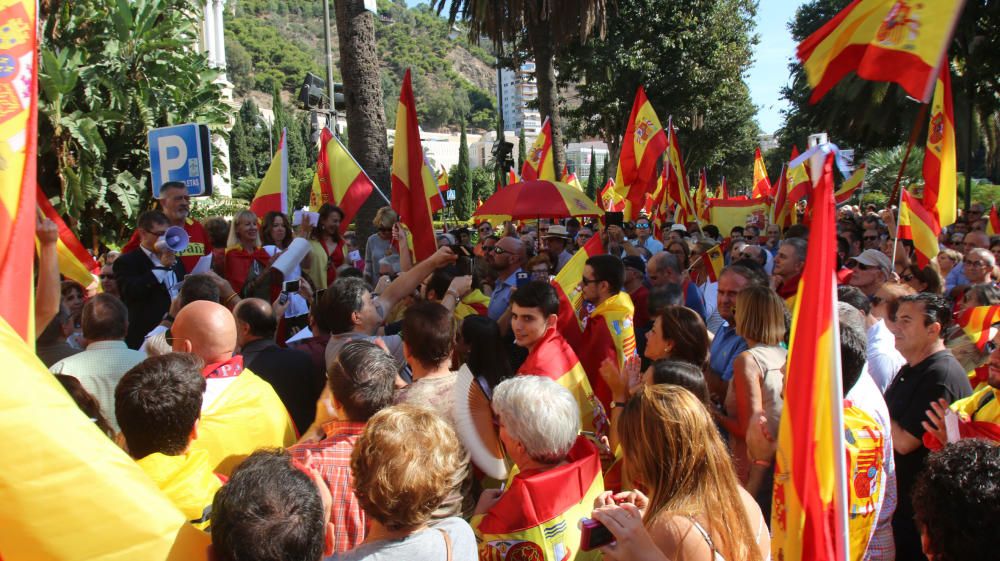 Cientos de malagueños protesta por el referéndum