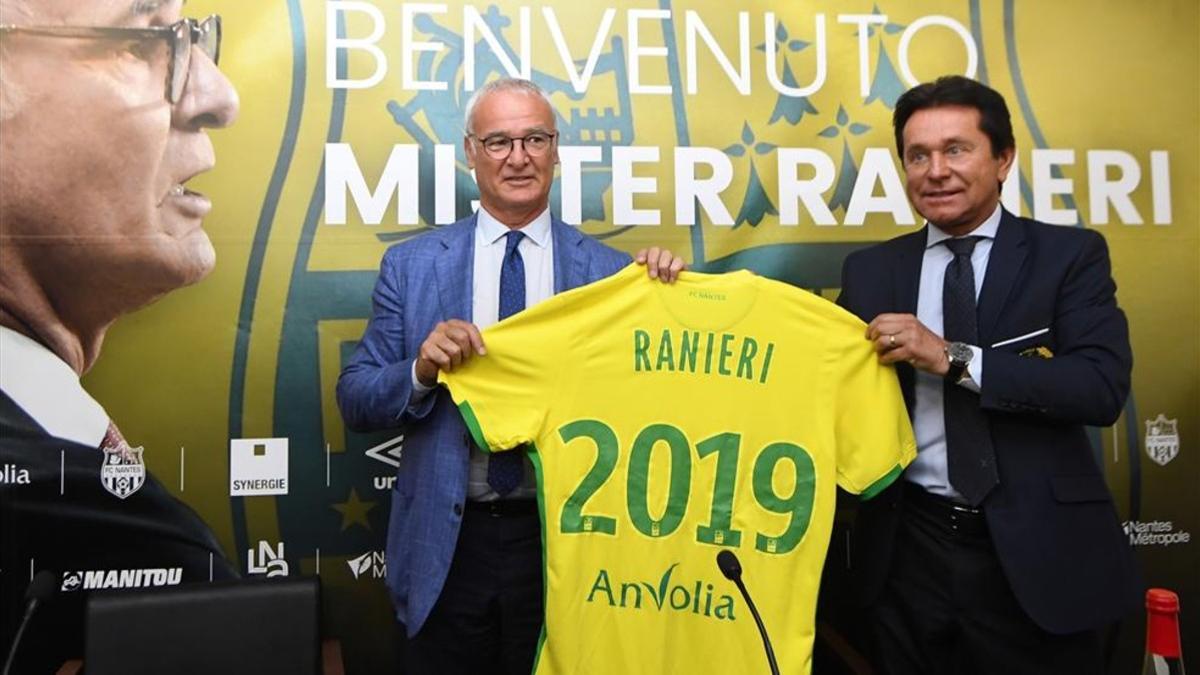 Ranieri se ha comprometido por dos años con el Nantes