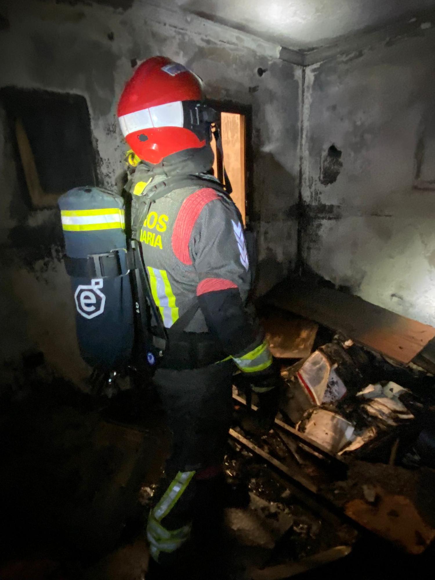 Incendio en una vivienda de Vecindario