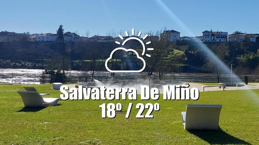 El tiempo en Salvaterra de Miño: previsión meteorológica para hoy, jueves 28 de mayo