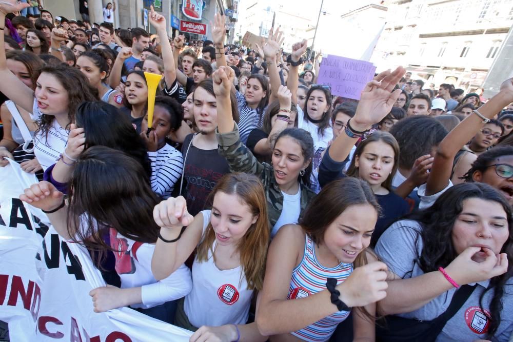 Marchas contra la reválida desde los institutos